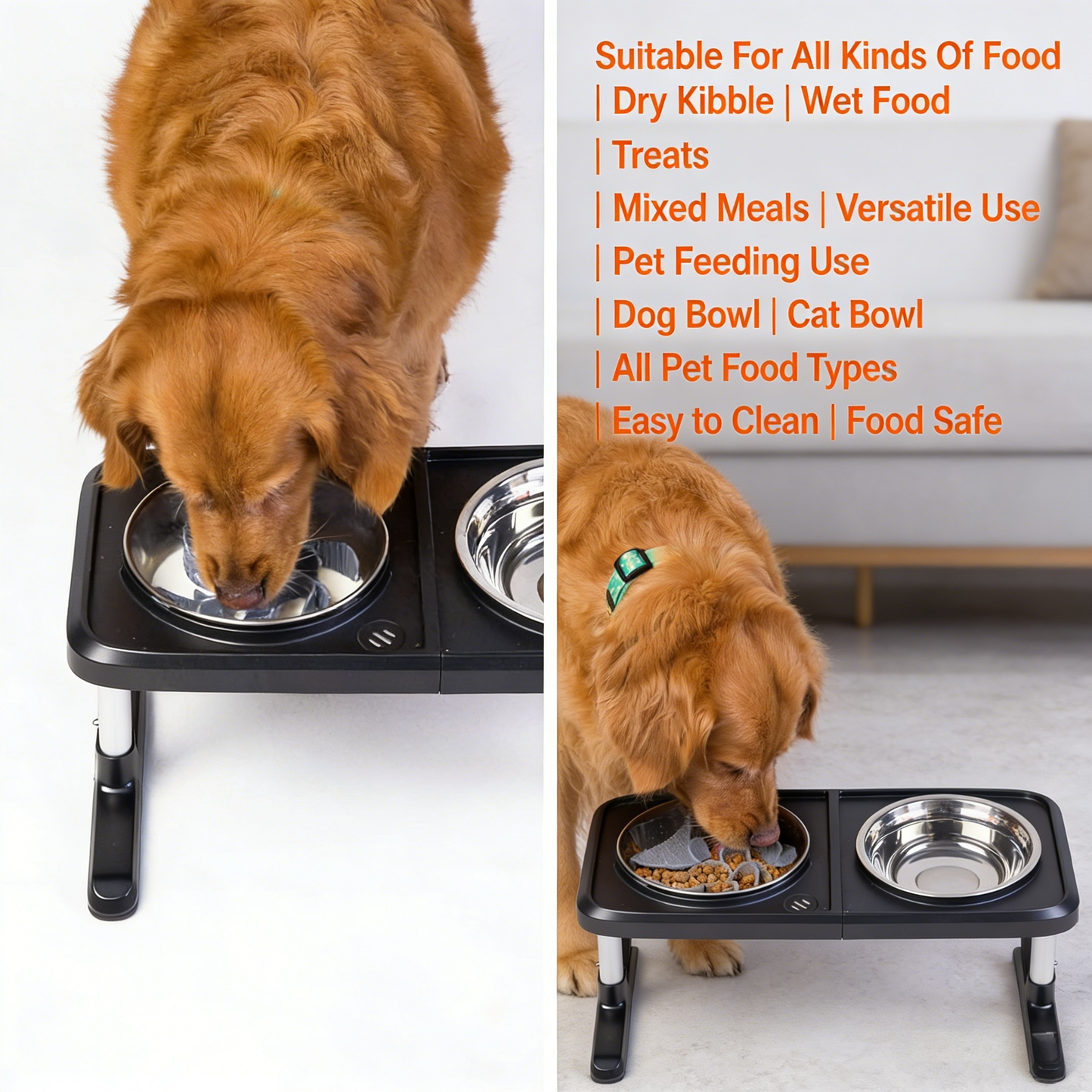 Turbine-Shaped Pet Slow Feeder Bowl – Adjustable 3 Sizes (Grey)