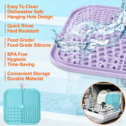 Non-Slip Silicone Slow Feeder Mat for Pets