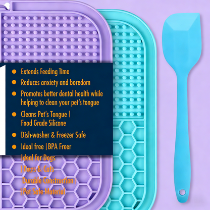 Non-Slip Silicone Slow Feeder Mat for Pets