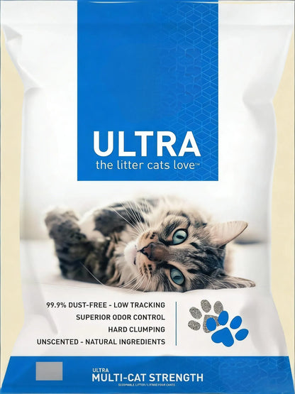 Unscented Clumping Clay Litter, 18lb Bag